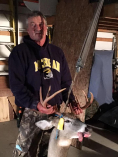 Greg Findlay, Jr. of Omer with his 8 point!