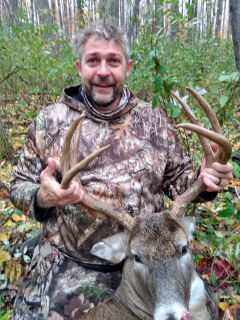 Daniel Cook of Mikado had been watching this deer on his trail cam for a while!  He finally got his chance an 8 point!