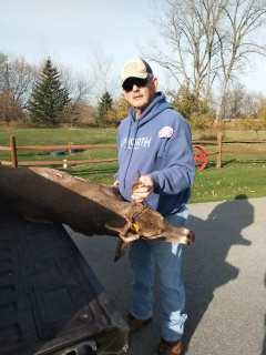 Mark Moriarity of Tawas City with his 5 point!