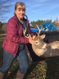 Ann Woeke of East Tawas Bagged a 7 point!