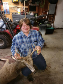 Joshua Kroczaleski of Omer with his 6 point!