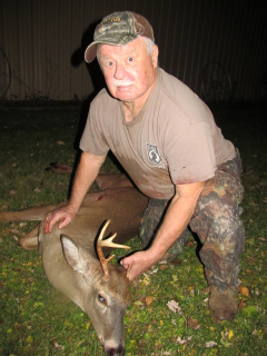 Dennis Polishak of Hale with his 6 point.  