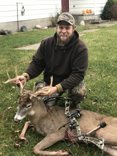 Drew Compau of Hale with his 8 point!