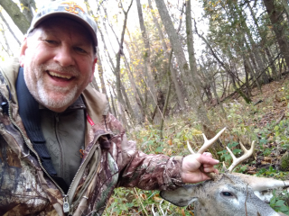 Larry Swiercz of Bay City with his Bad Axe 8 Point!