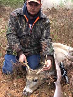 Bob Sheehan of Whittemore with his Alabaster 7 point!