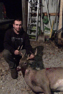 John Bellows of Turner with his 8 point!