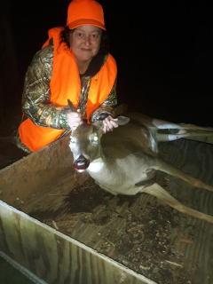 Heather tebby of Tawas City with Her Doe