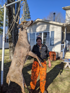 Mark Vennix od Kawkawlin gets his 6 point in Ogemaw County!