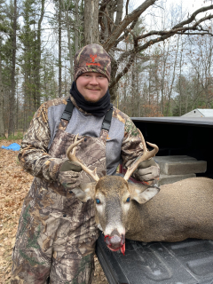 Hunter Myles of Oscoda With His 6 Point!