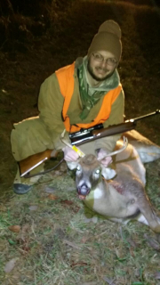 Austin Kushner of Tawas City with his 4 point!