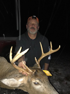 Michael Blust of Whittemore with his 8 point!