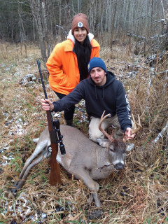 Tyler Lenard of Grand Rapids Bagged a 7 point In Alpena County