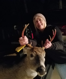 LeAnn Dyer of Bay City got engaged and asked for a rifle instead of a ring!  Works Good!