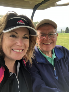 Cameo Shaw/King of Tawas City Golfing with Dad