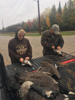 Cloe Camarata of Glennie loves duck hunting with dad, Hahn Camarate! 