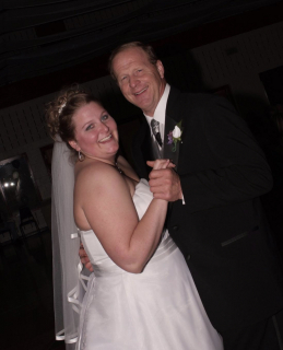 Emily Marciniak with her dad Lyle Groof, East Tawas