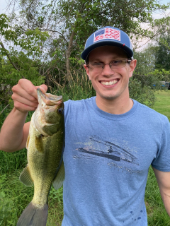 Johnathon Wimmer of Oscodawith his Bass!