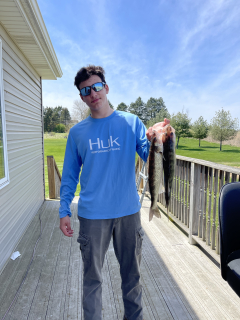 Owen LaPratt of Caro with his Walleye!