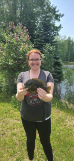 Tia Meadows from Aler with  herBluegill!