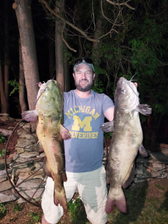 Brent Birmingham of Alpena with his Catfish!