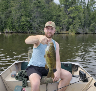 Aaron Anthony of National City with his Small Mouth Bass