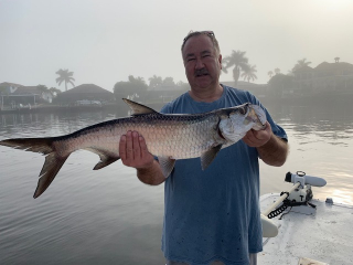 Rod Loeffler of Tawas City with his Tarpon