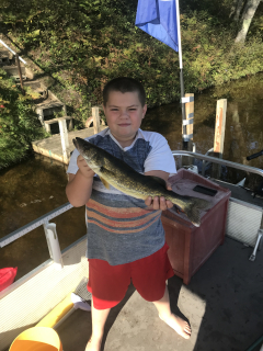 David Scoggins III of Saginaw with his Walleye