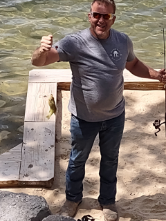 Casey Selman of Tawas City with his Bluegill