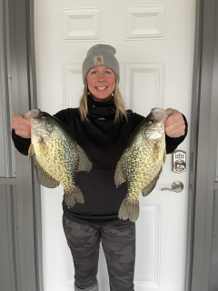 Lacey Anderson from Gladwin with her Crappie