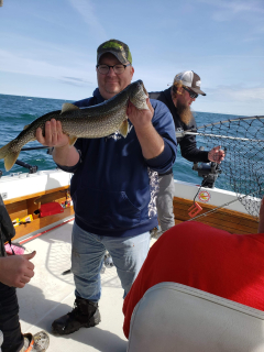 Martin Schindel from Midland with his Lake Trout