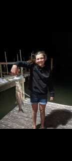 Quinn Seyfried from Tawas City with her Snook