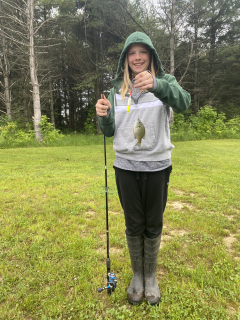 Olivia Loew from Tawas City and her Bluegill