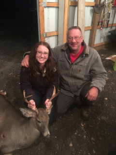 Hannah Blust with her DAD, Harold Blust - Tawas City