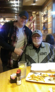 Ken Minney with his DAD, Ed Minney, Tawas City