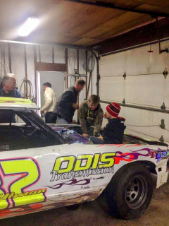Sawyer Ulman with his DAD, Mike Ulman - Tawas City
