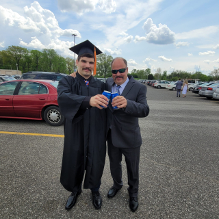 Hunter Gasper with his Dad, Dan Gasper - AuGres