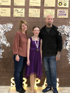 Amelia Edwards with her Dad, Dave Edwards - Tawas City