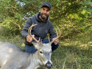 Tyler Dietz of Alpena Bagged his9 point  buck in Maple Ridge