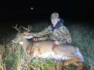 Landon Jimkoski of Kinde Bagged his 8 point in Port Austin!  His First Bow Trophy