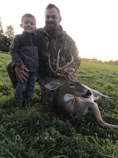 Roy Smith of West Branch with his 8 point