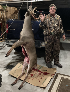Russ Mckone of Alger with his 10 Point!  My biggest buck so far.