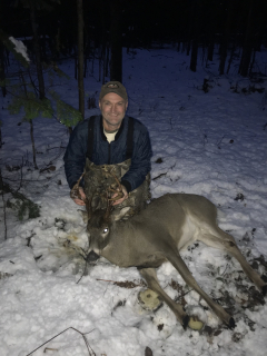 Russ Garland of Macomb bagged his 6 pointer in Presque Isle!