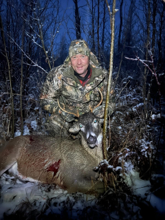 Dustin Hallett if Ira Township Bagged a 6 point in Wilber Township!