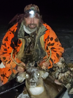 Robby Kimsel of East Tawas Bagged an 8 point in Wilber!  Chasing a doe, he met his demise.