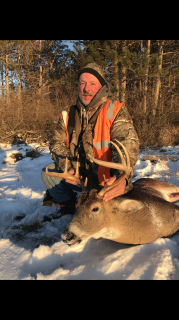 Michael Blust of Whittemore with his 8 point!