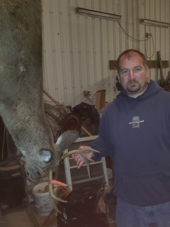 Justin Schalk of Rogers City with his 6 point!