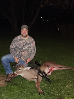Chris Houghtaling of Au Gres with his 8 point!