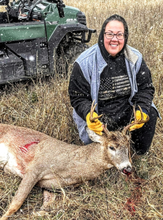Sarah Stagray of Sterling with her 8 point!