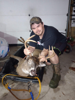 Brandon Colbath from East Tawas with his 8 point!