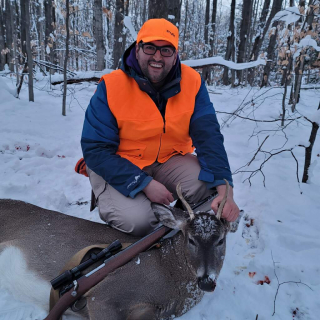 Michael Whalen Clio Bagged his Atlanta Michigan 3 Point!  1st time ever hunting, 1st day hunting I shot my 1st buck and the 1st buck shot at my moms cabin. A great day for many first's. 